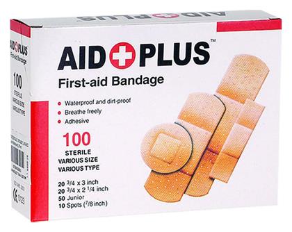 Aid Plus First Aid Bandage Sterile Various Size & Type 100τμχ από το EasyU