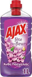 Ajax Καθαριστικό Υγρό Πατώματος με Αιθέρια Έλαια Άνθη Πασχαλιάς 1lt