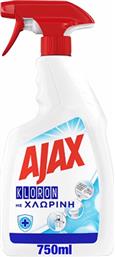 Ajax Kloron Καθαριστικό Spray Γενικής Χρήσης με Απολυμαντική Δράση με Χλωρίνη 750ml Κωδικός: 22954743 από το e-Fresh