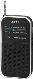 Akai APR-350 Φορητό Ραδιόφωνο Μπαταρίας Μαύρο από το Shop365