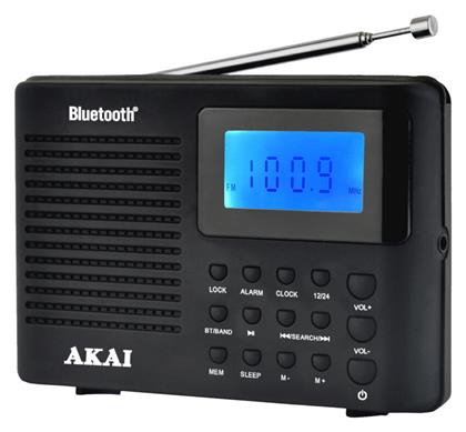 Akai APR-400 Φορητό Ραδιόφωνο Μπαταρίας με Bluetooth Μαύρο