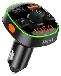 Akai FM Transmitter Αυτοκινήτου FMT-52BT Led με Bluetooth / MicroSD / USB από το e-shop