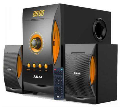 Akai Ηχοσύστημα 2.1 SS032A-3515 38W με Digital Media Player και Bluetooth Μαύρο