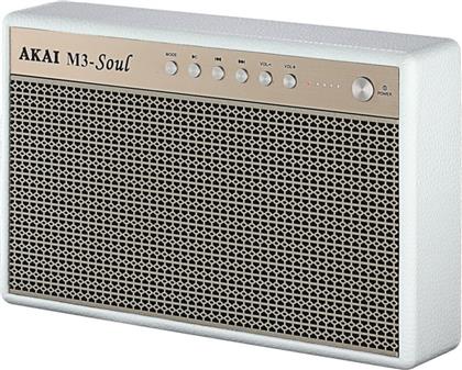 Akai M3-Soul Ηχείο Bluetooth 20W με Διάρκεια Μπαταρίας έως 15 ώρες Λευκό από το e-shop