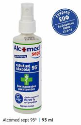 Alcofarm Ήπιο Καθαρό Οινόπνευμα σε Spray 95° Alcomed Sept Γεωργικής Προέλευσης 95ml