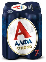 Άλφα Strong Lager Κουτί 4x500ml Κωδικός: 15552226 από το ΑΒ Βασιλόπουλος