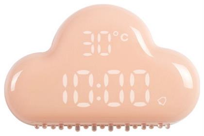 Allocacoc AlarmClock Cloud MUID Επιτραπέζιο Ψηφιακό Ρολόι με Ξυπνητήρι Ροζ DH0171PK/ACLOUD