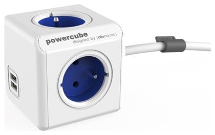 Allocacoc Extended PowerCube 4 Θέσεων με 2 USB-A και Καλώδιο 1.5m