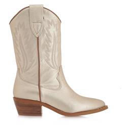 Alpe Δερμάτινες Γυναικείες Μπότες Cowboy Platino Gibson