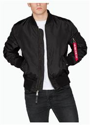 Alpha Industries MA-1 TT Flight Ανδρικό Χειμωνιάτικο Μπουφάν Bomber Μαύρο