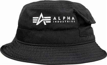 Alpha Industries Utility Υφασμάτινo Ανδρικό Καπέλο Στυλ Bucket Μαύρο