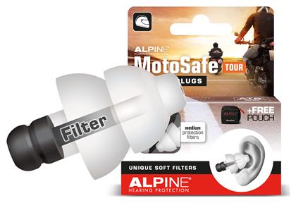 Alpine Motosafe Tour Ωτοασπίδες 2τμχ σε Μαύρο Χρώμα 111.23.110 από το EasyU