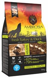 Ambrosia Fresh Turkey & Duck Adult All Breeds 12kg από το Plus4u