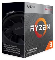 AMD Ryzen 3 3200G 3.6GHz Επεξεργαστής 4 Πυρήνων για Socket AM4 σε Κουτί με Ψύκτρα