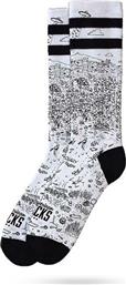 American Socks Barceloneta Ανδρικές Κάλτσες Με Σχέδια Λευκές AS104 από το WearHouse