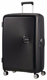 American Tourister Soundbox Spinner Expandable Μεγάλη Βαλίτσα Σκληρή Μαύρη