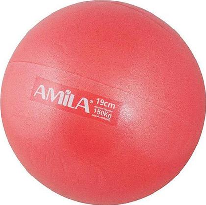 Amila Mini Μπάλα Pilates 19cm, 1.50kg σε Κόκκινο Χρώμα