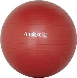 Amila Μπάλα Pilates 55cm, 1kg σε Κόκκινο Χρώμα
