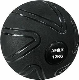 Amila Μπάλα Slam 0.3cm 12kg σε Μαύρο Χρώμα