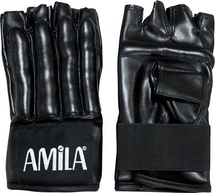 Amila 43693 Δερμάτινα Γάντια Πυγμαχίας για Σάκο Μαύρα Large από το Outletcenter