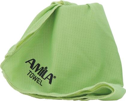 Amila Cool Towel Πετσέτα Ψύξης Γυμναστηρίου με Μικροΐνες Πράσινη 100x30cm από το Outletcenter