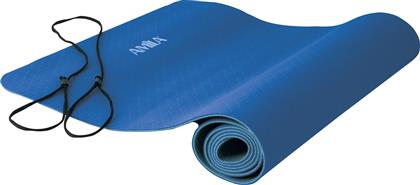 Amila Στρώμα Γυμναστικής Yoga/Pilates Μπλε με Ιμάντα Μεταφοράς (173x61x0.6cm) από το Plus4u