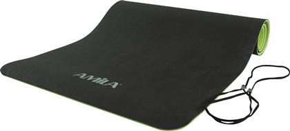 Amila Στρώμα Γυμναστικής Yoga/Pilates Μαύρο με Ιμάντα Μεταφοράς (150x61x0.6cm)
