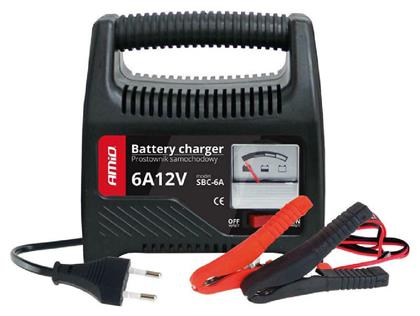 AMiO Φορτιστής Μπαταρίας Αυτοκινήτου 12V Battery Charger with Indicator 6A, από το Saveltrade