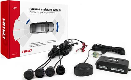 AMiO Σύστημα Παρκαρίσματος Αυτοκινήτου με Buzzer και 4 Αισθητήρες 22mm σε Μαύρο Χρώμα από το Plus4u
