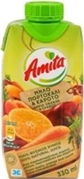 Amita Χυμός Μήλο,Πορτοκάλι & Καρότο 330ml από το ΑΒ Βασιλόπουλος