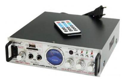 Andowl Ενισχυτής Karaoke Mini σε Γκρι Χρώμα