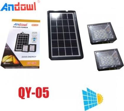 Andowl Ηλιακό Πάνελ Με Προβολείς LED 6V 3W από το Electronicplus