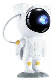 Andowl Παιδικό Φωτιστικό Projector Astronaut με Προβολή Αστεριών Λευκό 21x11cm