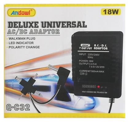 Andowl Q-C32 Universal Τροφοδοτικό 12V 0.5A 18W