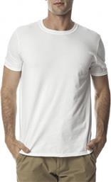 Ανδρική λευκή κοντομάνικη μπλούζα Basic από το Fashionmix (BG)