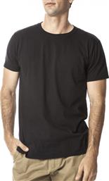 Ανδρική μαύρη κοντομάνικη μπλούζα Basic από το Fashionmix (BG)