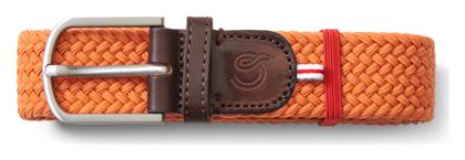 Ανδρική Ζώνη Πλεκτή La Boucle Amsterdam MONO Orange B10-100440 από το Tobros