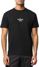 Ανδρικό Μαύρο Archivio Logo T-Shirt STONE ISLAND από το Hionidis