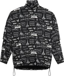 Ανδρικό Μαύρο Double Sleeve Zip-Up Jacket BALENCIAGA από το Hionidis