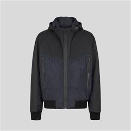 Ανδρικό Μαύρο Jacket In Leather And Nylon GIVENCHY από το Hionidis