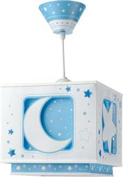 Ango Moon Μονόφωτο Παιδικό Φωτιστικό Κρεμαστό από Πλαστικό 23W με Υποδοχή E27 Blue