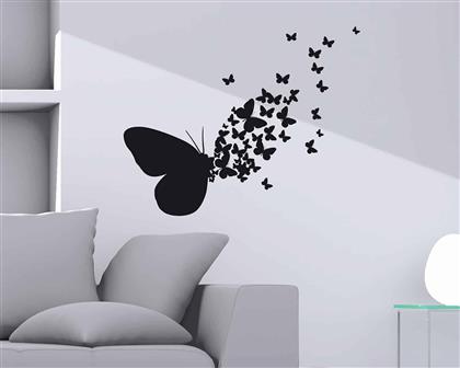 Διακοσμητικό Αυτοκόλλητο Τοίχου Butterflies Silhouettes Ango από το Spitistalefka
