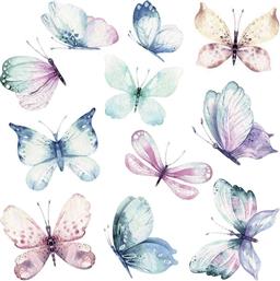 Ango Παιδικό Διακοσμητικό Αυτοκόλλητο Τοίχου Watercolour Butterflies 20τμχ από το Designdrops