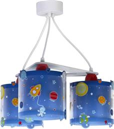 Ango Planets 3 Πολύφωτο Παιδικό Φωτιστικό Κρεμαστό από Πλαστικό 23W με Υποδοχή E27 σε Μπλε Χρώμα