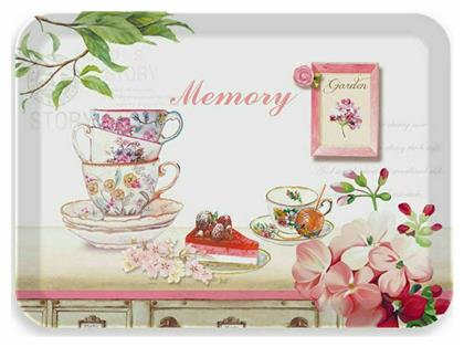 Ankor Φλυτζάνια Ορθογώνιος Δίσκος Σερβιρίσματος από Ξύλο 21.5x14.5x2cm