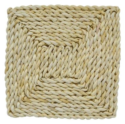 Ankor Σουπλά Ψάθινο Λευκό 22x22cm