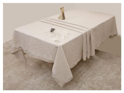 Anna Riska Καρέ Τραπεζομάντηλο με Δαντέλα 2330 Ivory 150x150εκ. από το Katoikein