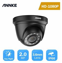 Annke CCTV Κάμερα Παρακολούθησης 1080p Full HD Αδιάβροχη με Φακό 3.6mm σε Μαύρο Χρώμα C51BL από το e-shop