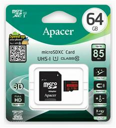 Apacer R85 microSDXC 64GB Class 10 U1 with Adapter