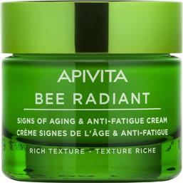 Apivita Bee Radiant White Peony & Patented Propolis Rich Ενυδατική & Αντιγηραντική Κρέμα Προσώπου Ημέρας για Ξηρές Επιδερμίδες με Υαλουρονικό Οξύ 50ml από το Pharm24